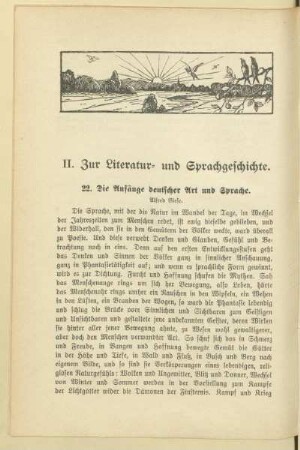 II. Zur Literatur- und Sprachgeschichte