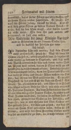 Wie Andolosia die junge Königin Agrippinam in Hiberniam in ein Frauen-Closter thät ...