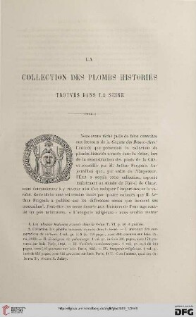 18: La collection des plombs histories trouvés dans la Seine