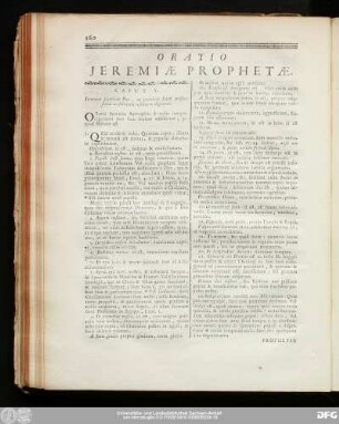 Oratio Ieremiae Prophetae.