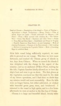 Chapter IV. Land at Chusan - Description of the Island - Town of ...