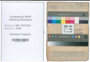 Entnazifizierung Friedrich Gernand , geb. 27.04.1895 (Telegr.Sekretaer)