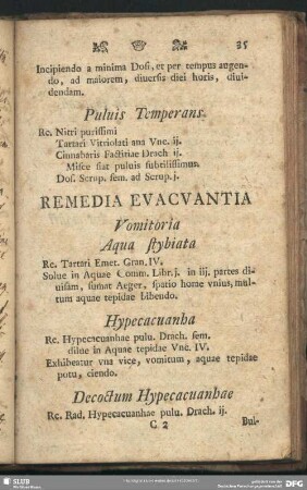 Remedia Evacuantia