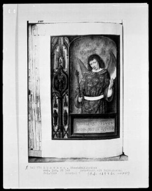 Gebetbuch mit Kalendarium — Erzengel Gabriel, Folio 190verso