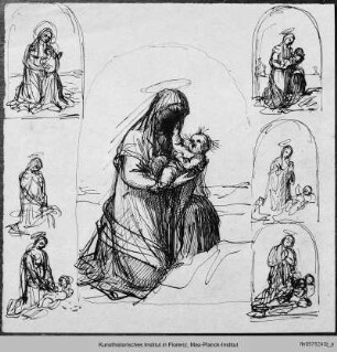 Studien: Madonna mit Kind