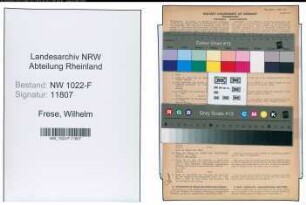 Entnazifizierung Wilhelm Frese , geb. 29.11.1887 (Bandwirker)