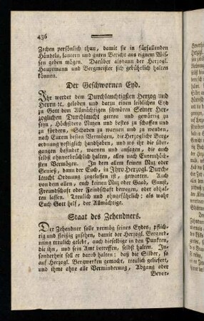 436-447, Der Geschwornen Eyd; ...