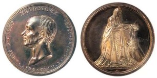 Altona: Medaille auf den Tod Klopstocks