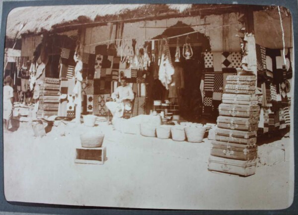 Market scene (shop of an Indian in Morogoro)