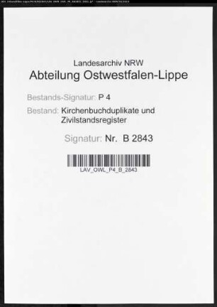 Heiratsbelege zum Zivilstandsregister von Plettenberg (H 1812)