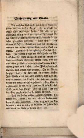Wachet und betet! : Rede bei der Beerdigung der am 19. Juli 1846 ermordeten 8jährigen Jungfrau Marg. Frieder. Höfler, am 22. Juli 1846 gehalten