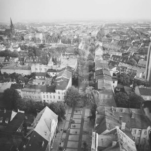 Lindenstraße in Bernburg : Blickrichtung Südosten