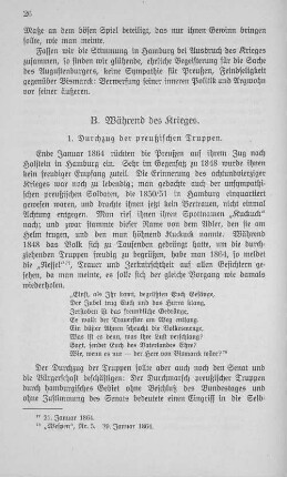 B. Während des Krieges.