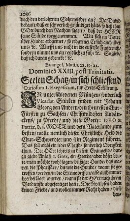 Evangel. Matth. 22, 15-22. Dominica XXIII. post Trinitatis.