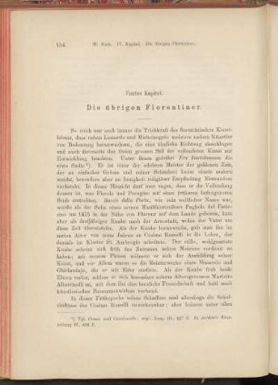 Viertes Kapitel. Die übrigen Florentiner.