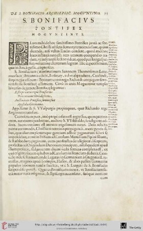 S. Bonifacius