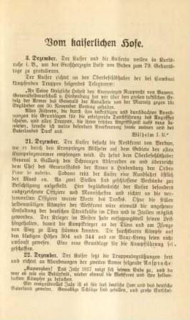 Vom kaiserlichen Hofe