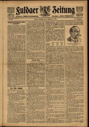 Ausgabe vom Freitag, den 08. September 1905.