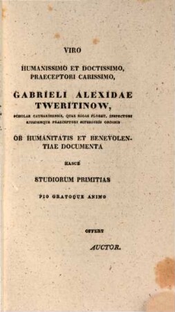 Meletemata circa vim propriam belladonnae analytice investigandam : diss. inaug. med.