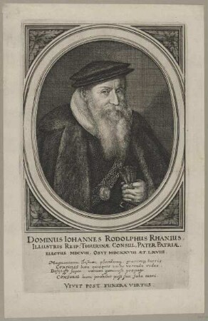 Bildnis des Iohannes Rodolphus Rhanius