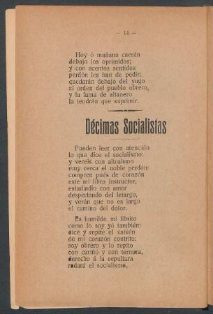 Décimas Socialistas