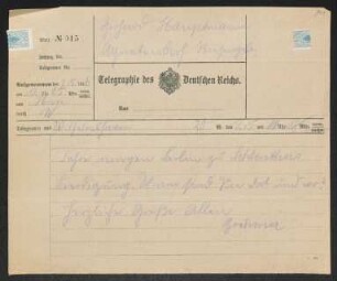 Brief von Fritz Brehmer an Gerhart Hauptmann