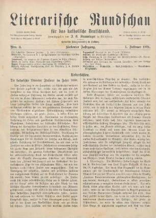 65-70 Die katholische Literatur Italiens im Jahre 1880