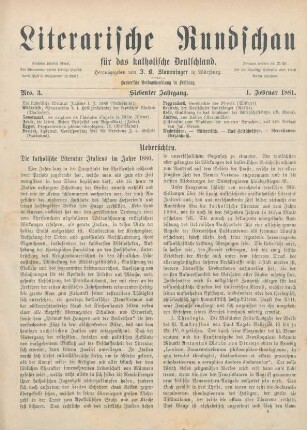 65-70 Die katholische Literatur Italiens im Jahre 1880