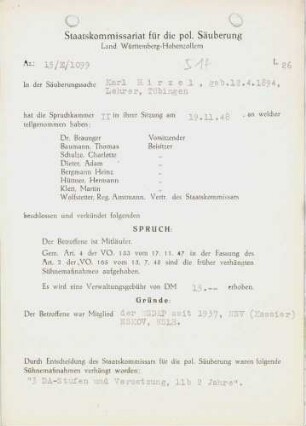 Hirzel, Karl