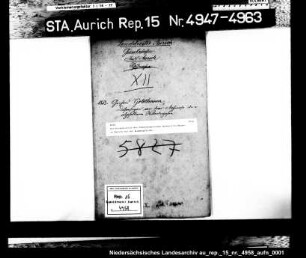 Die Dispensation des Schustergesellen Gerhard Goldhamer in Aurich von der Wanderpflicht