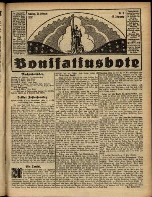 Erste Ausgabe vom Dienstag, den 23. Februar 1932.
