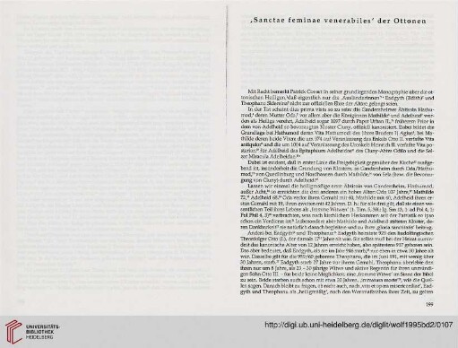 ‚Sanctae feminae venerabiles‘ der Ottonen