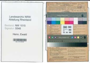 Entnazifizierung Ewald Henn , geb. 20.01.1903 (Arbeiter)