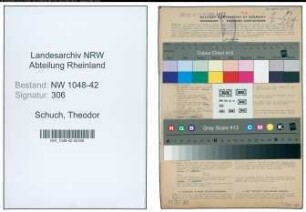 Entnazifizierung Theodor Schuch , geb. 17.03.1903 (Hausmeister)