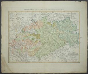 Charte vom Königreiche Sachsen : Nebst den Herzoglich Sächsischen, Herzoglich Anhaltischen, Fürstlich Schwarzburg- und Fürstl. Reussischen Landen oder Die Obere Elbe