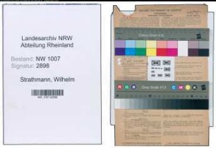 Entnazifizierung Wilhelm Strathmann , geb. 16.01.1904 (Revierjaeger)