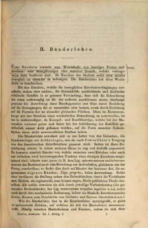 Handbuch der systematischen Anatomie des Menschen : in drei Bänden. 1,2, Handbuch der Bänderlehre des Menschen