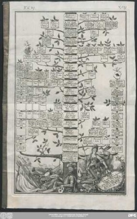 Historisch-Genealogischer Stamm Baum der uhralten Stifftsmaeszigen Adlichen im Ober und Nieder-Saechsischen Creyse blühenden Familie von Ketelhodt vom Jahr 1069 bis 1769.
