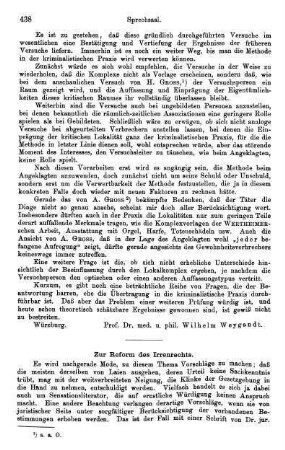 438-444, Zur Reform des Irrenrechts