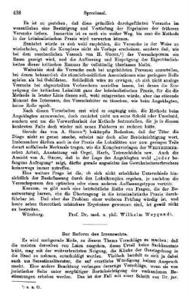 438-444, Zur Reform des Irrenrechts