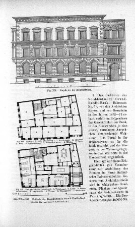 Fig. 204-206. Gebäude der Norddeutschen Grund-Kredit-Bank