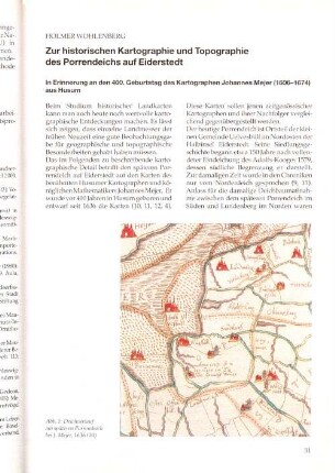 Zur historischen Kartographie und Topographie des Porrendeiches auf Eiderstedt