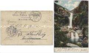 Wasserfall auf Madeira