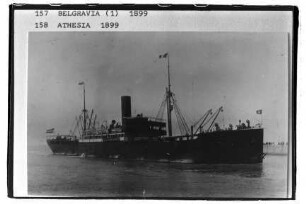 Athesia (1899), Passagier- und Frachtschiff, Hamburg-Amerika Linie, Hamburg, Bau-Nr. 403