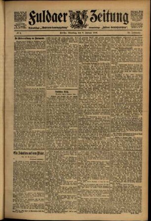 Ausgabe vom Dienstag, den 09. Januar 1906.
