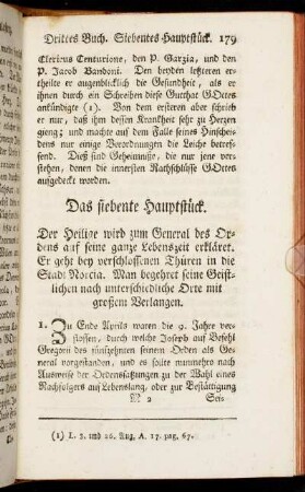 Das siebente Hauptstück.