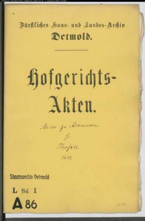 Asemissen, Meier zu, Henrich gegen Henrich Thofall - Schuldforderung