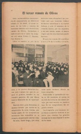 El tercer remate de Olivos
