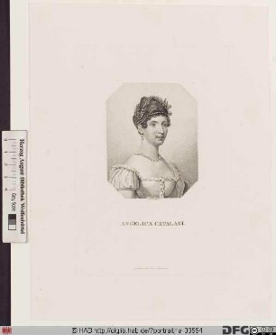 Bildnis Angelica Catalani (verehel. Valabrègue)
