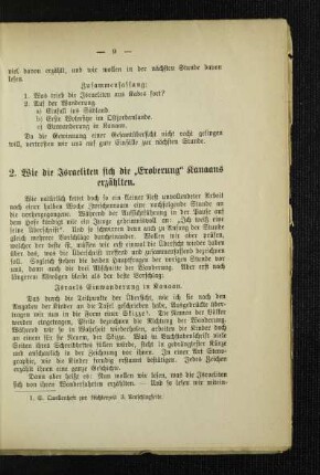 2. Wie die Israeliten sich die "Eroberung" Kanaans erzählten